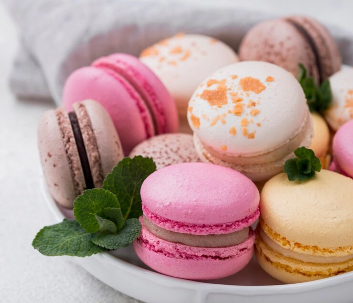 macaronok egy népszerű francia desszert