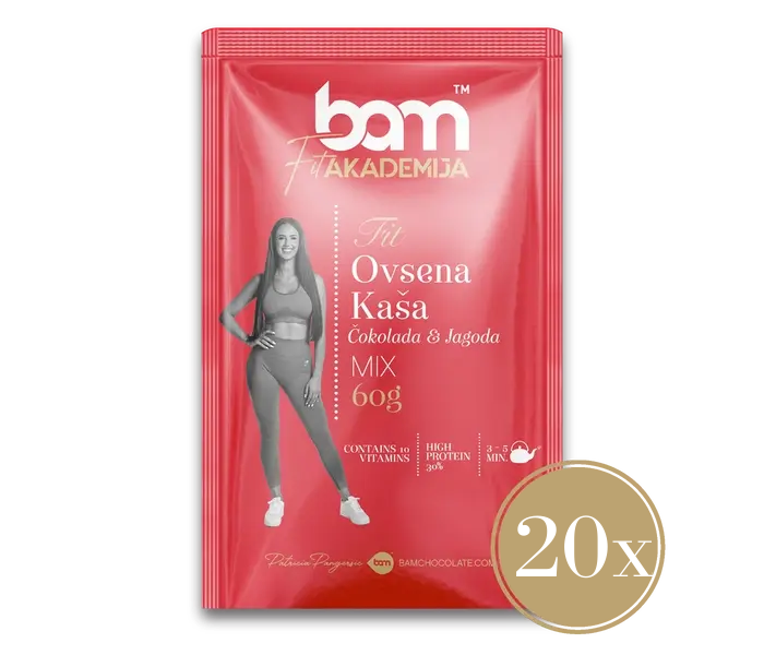 FIT Reggeli, csokoládé és eper, 20 db