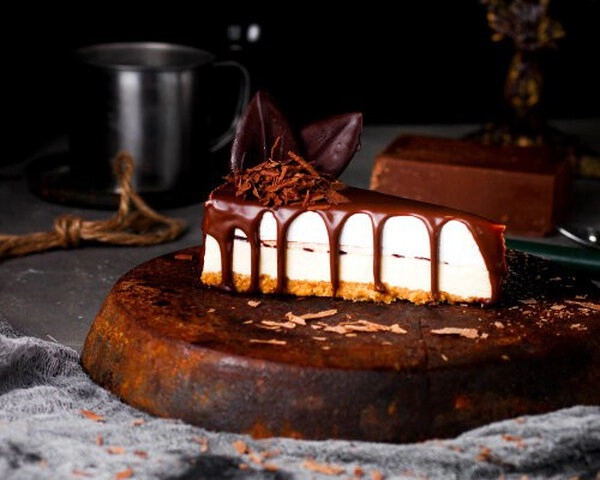 sajtos torta és csokoládé ganache