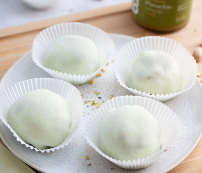 fagylalt mochi bam pisztáciás kenőccsel