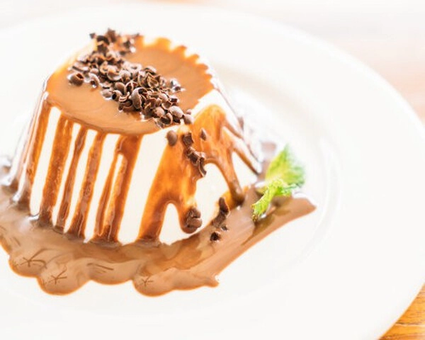 panna cotta karamellás mártással