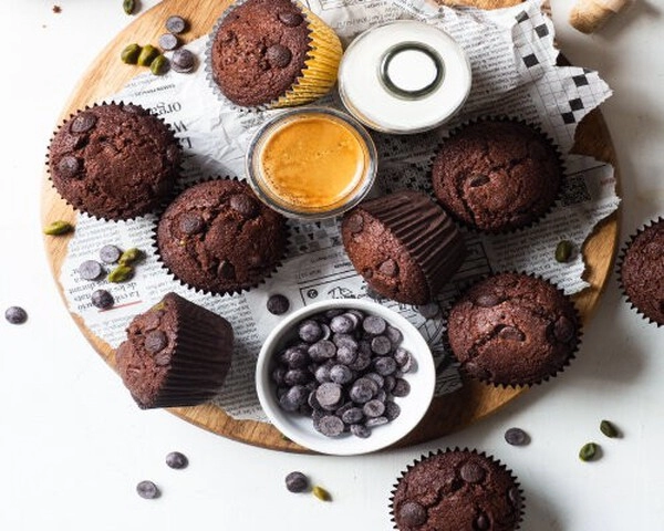 csokoládés muffinok joghurttal