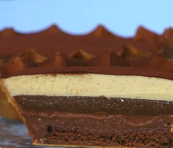 masterchef sacher torta sötét sör ganache-val és vaníliás mascarpone krémmel